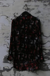 GEOFFREY B. SMALL Heavy Silk Lining Collection V Unisex GBS-CVS06-RHYH Church Dyed Red Print Tie Dye PGBS3